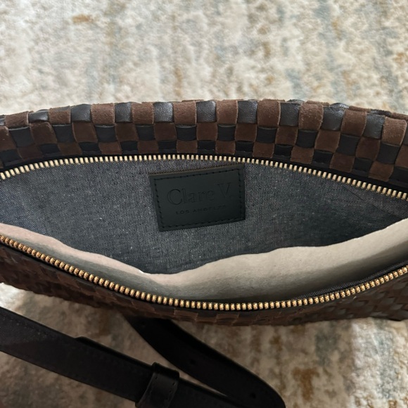 Clare V. Grande Fanny Pack in Black/ Chocolate NWT - Picture 5 of 7